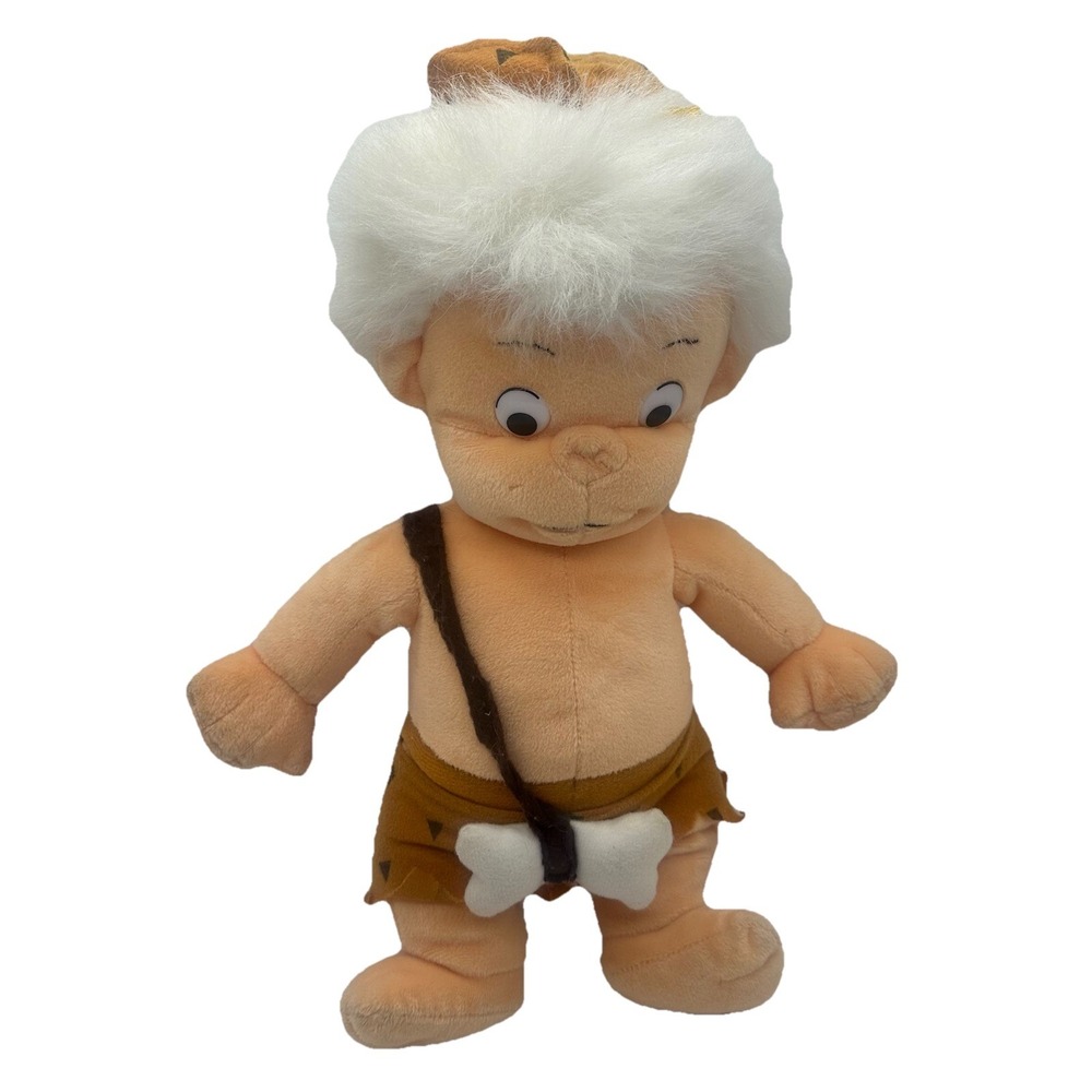 Vintage‎ Flintstones Bam Bam Plush Toy 18" Tall Stuffed Doll 1990 NANCO